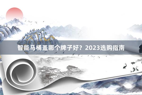 智能马桶盖哪个牌子好?2023选购指南